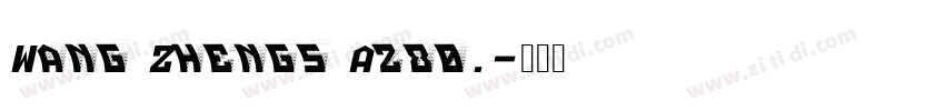 Wang Zhengs Az80.字体转换